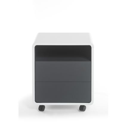 TEO Office Pedestal White/Anthracite