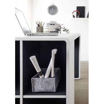 TEO Writing Desk – White/Anthracite