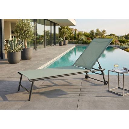 TERA Adjustable Lounger 57 x 185 cm, Green