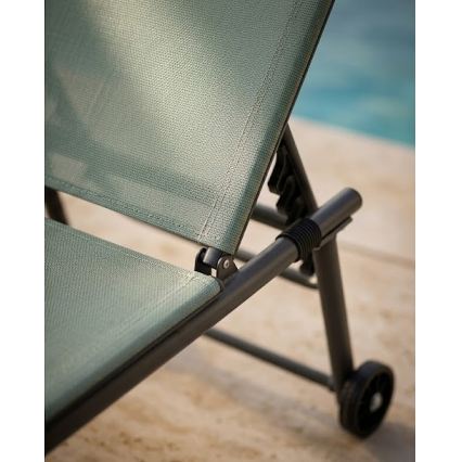 TERA Adjustable Lounger 57 x 185 cm, Green