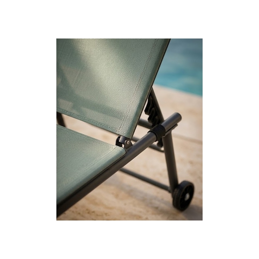 TERA Adjustable Lounger 57 x 185 cm, Green