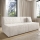 TERAMO beige three-seater sofa bed with storage