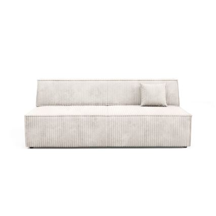 TERAMO beige three-seater sofa bed with storage