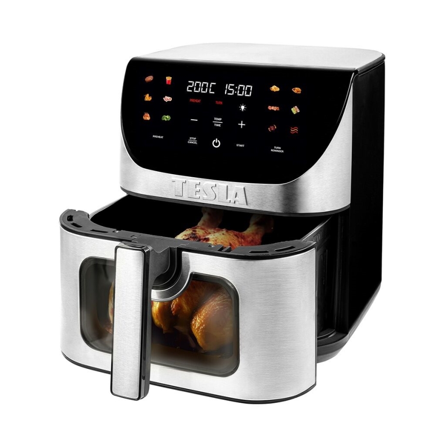 TESLA Electronics AirCook - Smart multifunctional digital hot air fryer 9 l 1700W/230V Wi-Fi