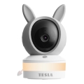 TESLA Electronics Bambino - Smart Baby Monitor 4 MP (2560p), 5V, Wi-Fi, Tuya, Gray/White