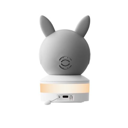 TESLA Electronics Bambino - Smart Baby Monitor 4 MP (2560p), 5V, Wi-Fi, Tuya, Gray/White