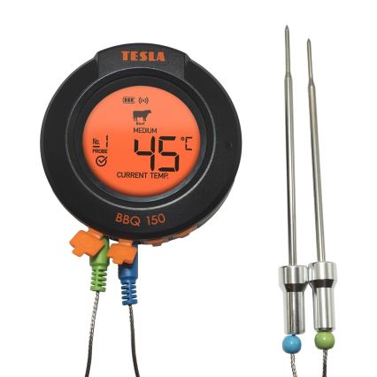 TESLA Electronics Cook - Digital meat thermometer with probe 0-400 °C 2xAA IP65