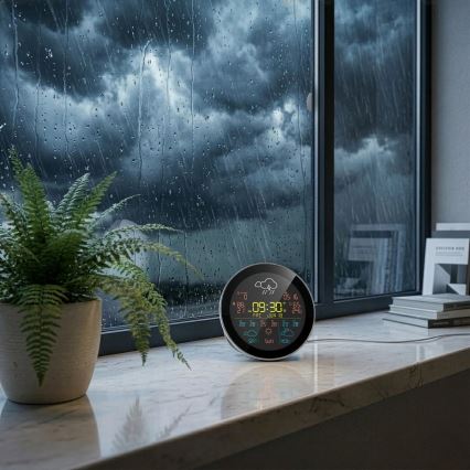 TESLA Electronics Device - Smart weather station with sensor, 400 mAh battery, Wi‑Fi, Tuya-compatible, IP44