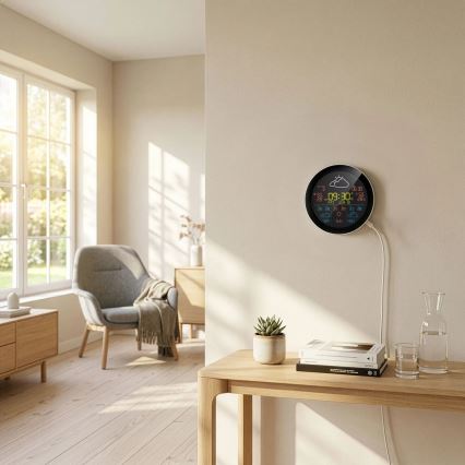 TESLA Electronics Device - Smart weather station with sensor, 400 mAh battery, Wi‑Fi, Tuya-compatible, IP44
