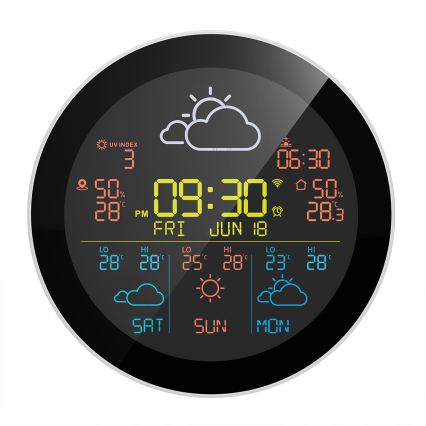 TESLA Electronics Device - Smart weather station with sensor, 400 mAh battery, Wi‑Fi, Tuya-compatible, IP44