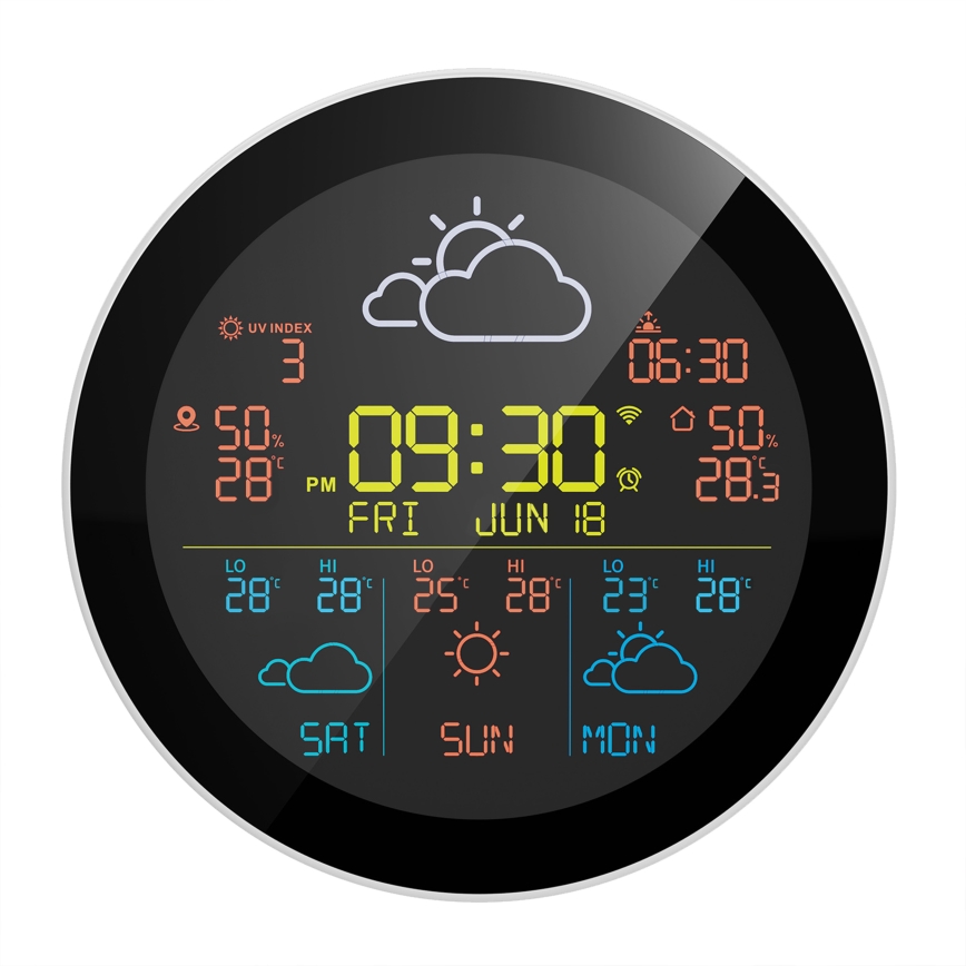 TESLA Electronics Device - Smart weather station with sensor, 400 mAh battery, Wi‑Fi, Tuya-compatible, IP44