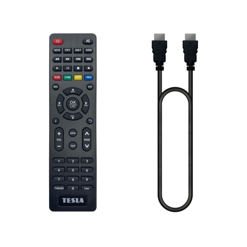 TESLA Electronics - DVB-T2 H.265 (HEVC) receiver 2xAAA + remote control