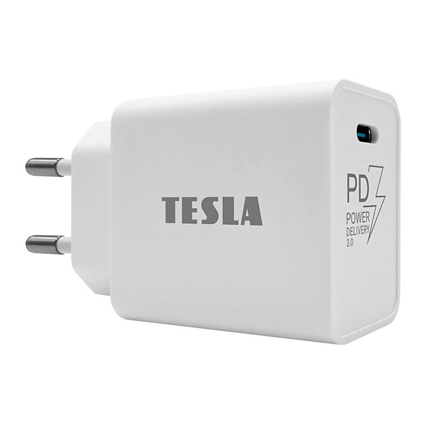 TESLA Electronics - Fast charging adapter Power Delivery 20W white