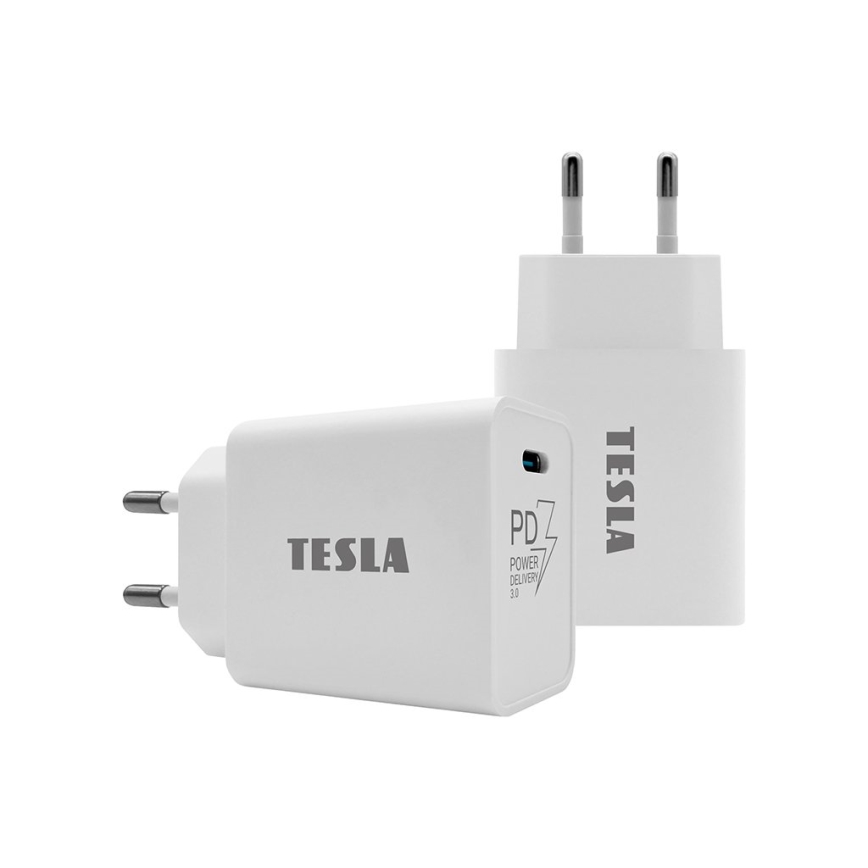 TESLA Electronics - Fast charging adapter Power Delivery 20W white