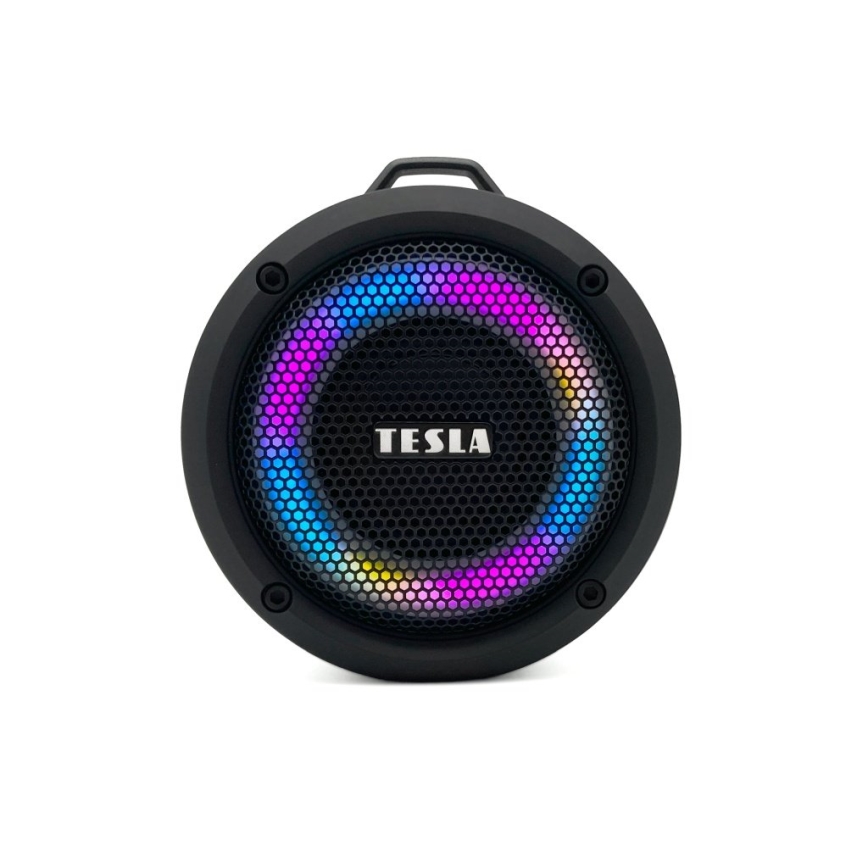 TESLA Electronics - LED RGB Wireless speaker 5W/1200 mAh/3,7V IPX7 grey