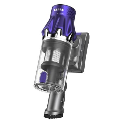 TESLA Electronics PureStar - Flexible cordless stick vacuum cleaner 2in1 250W/2200 mAh grey/purple