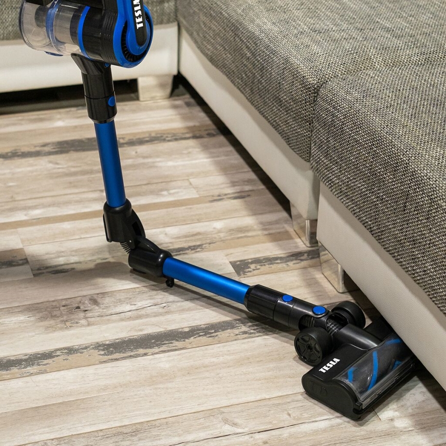 TESLA Electronics PureStar - Flexible cordless stick vacuum cleaner 3in1 300W/2200 mAh black/blue