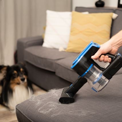 TESLA Electronics PureStar - Flexible cordless stick vacuum cleaner 3in1 300W/2200 mAh black/blue