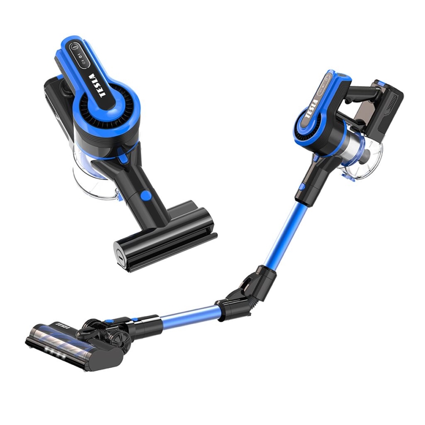 TESLA Electronics PureStar - Flexible cordless stick vacuum cleaner 3in1 300W/2200 mAh black/blue