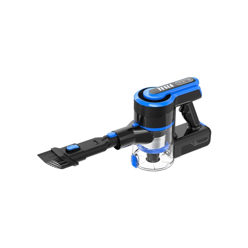 TESLA Electronics PureStar - Flexible cordless stick vacuum cleaner 3in1 300W/2200 mAh black/blue