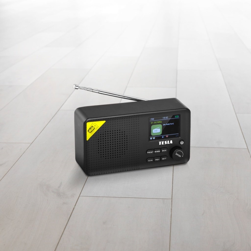 TESLA Electronics - Radio DAB+ FM 5W/1800 mAh black