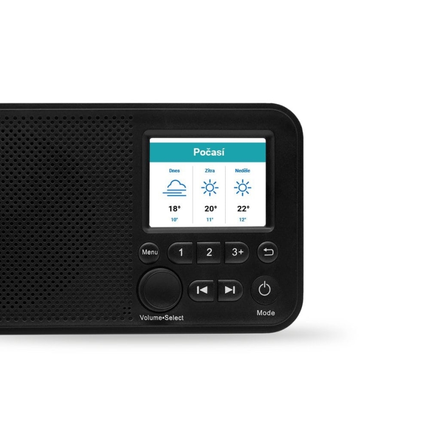 TESLA Electronics - Radio DAB+ FM 5W/1800 mAh black