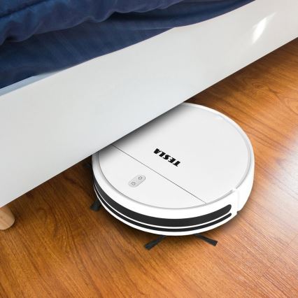 TESLA Electronics RoboStar - Smart robotic vacuum cleaner 2in1 2500 mAh Wi-Fi Tuya white + remote control