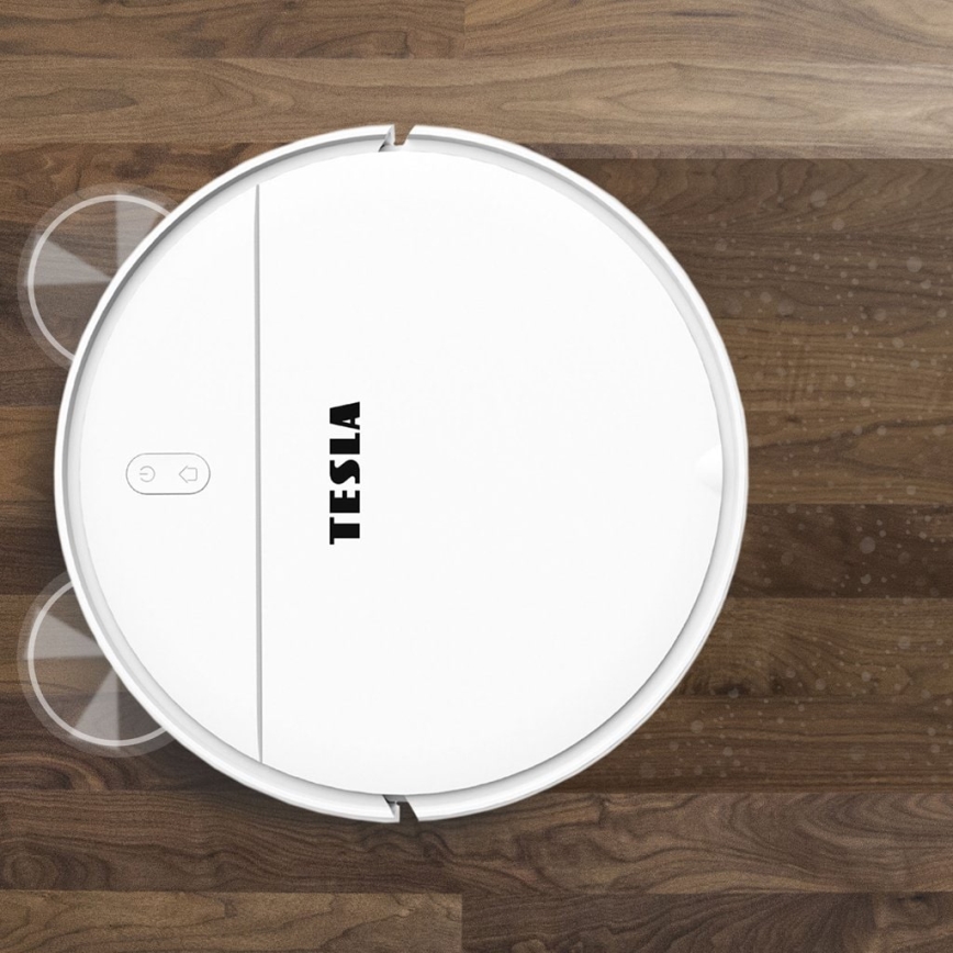 TESLA Electronics RoboStar - Smart robotic vacuum cleaner 2in1 2500 mAh Wi-Fi Tuya white + remote control