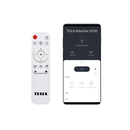 TESLA Electronics RoboStar - Smart robotic vacuum cleaner 2in1 2500 mAh Wi-Fi Tuya white + remote control