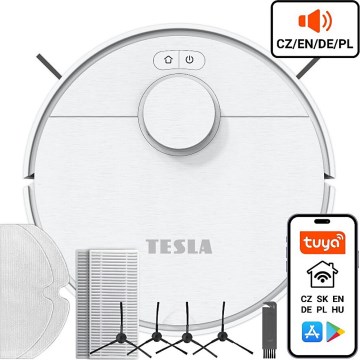 TESLA Electronics RoboStar - Smart robotic vacuum cleaner 2in1 2550 mAh Wi-Fi white