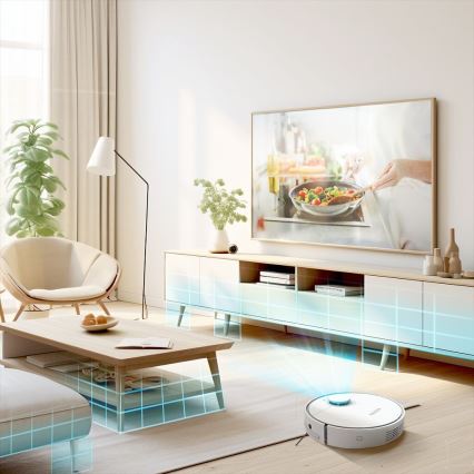 TESLA Electronics RoboStar - Smart robotic vacuum cleaner 2in1 2550 mAh Wi-Fi white