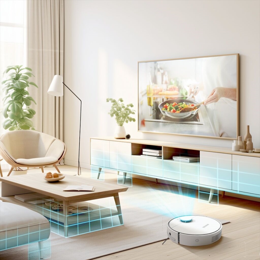 TESLA Electronics RoboStar - Smart robotic vacuum cleaner 2in1 2550 mAh Wi-Fi white
