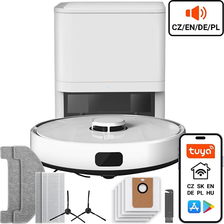 TESLA Electronics RoboStar - Smart robotic vacuum cleaner 2in1 2600 mAh Wi-Fi white