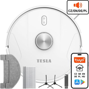 TESLA Electronics RoboStar - Smart robotic vacuum cleaner 2in1 2600 mAh Wi-Fi white