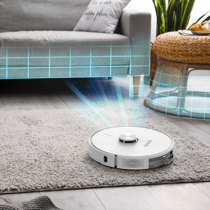 TESLA Electronics RoboStar - Smart robotic vacuum cleaner 2in1 2600 mAh Wi-Fi white