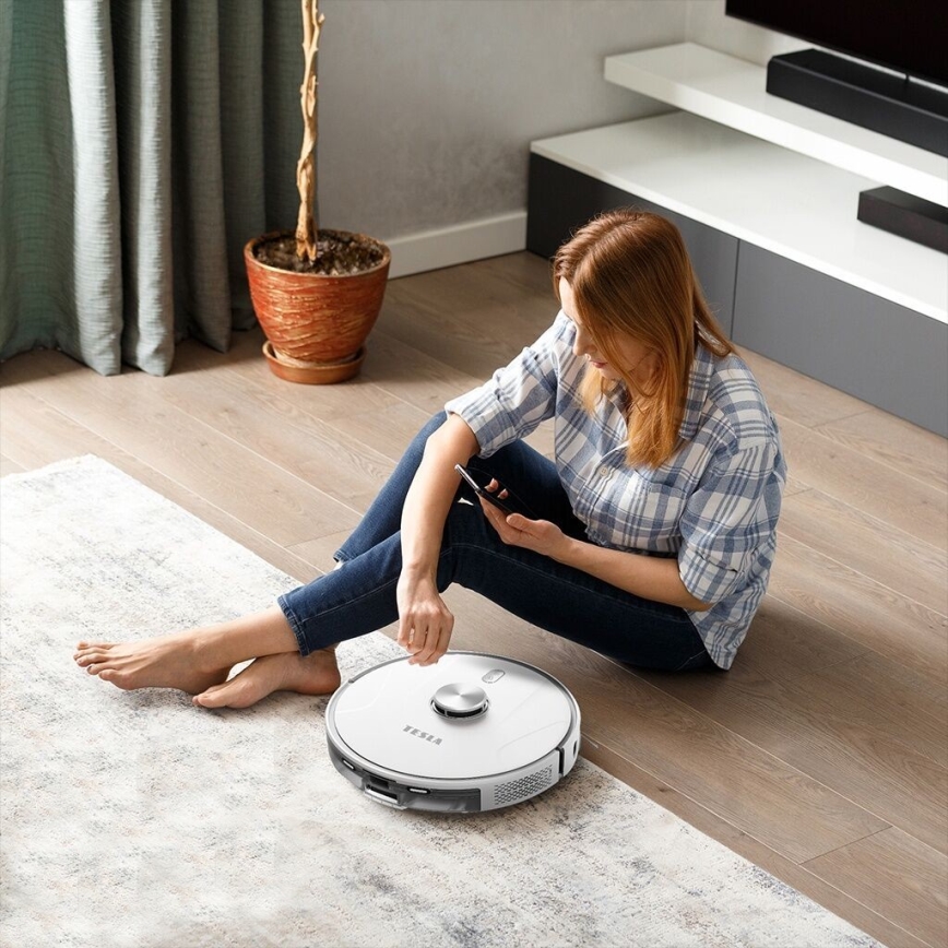 TESLA Electronics RoboStar - Smart robotic vacuum cleaner 2in1 2600 mAh Wi-Fi white