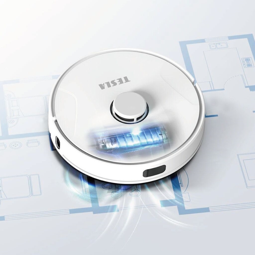 TESLA Electronics RoboStar - Smart robotic vacuum cleaner 2in1 2600 mAh Wi-Fi white