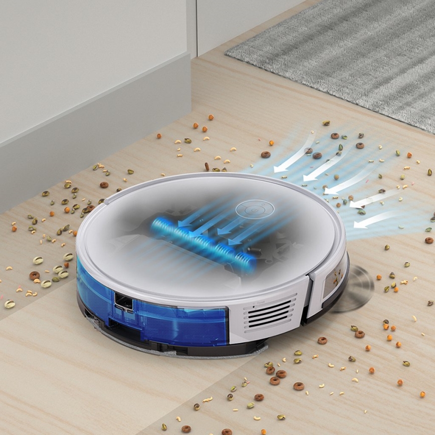 TESLA Electronics RoboStar - Smart robotic vacuum cleaner 2in1 2600 mAh Wi-Fi white + remote control