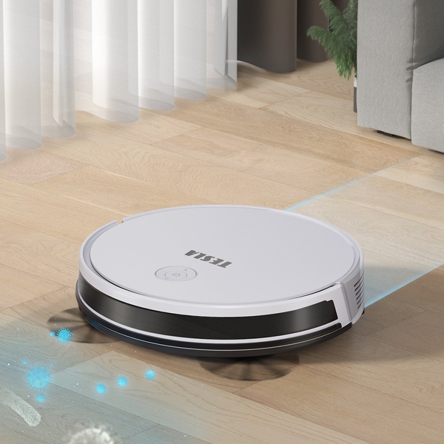 TESLA Electronics RoboStar - Smart robotic vacuum cleaner 2in1 2600 mAh Wi-Fi white + remote control