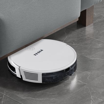 TESLA Electronics RoboStar - Smart robotic vacuum cleaner 2in1 2600 mAh Wi-Fi white + remote control