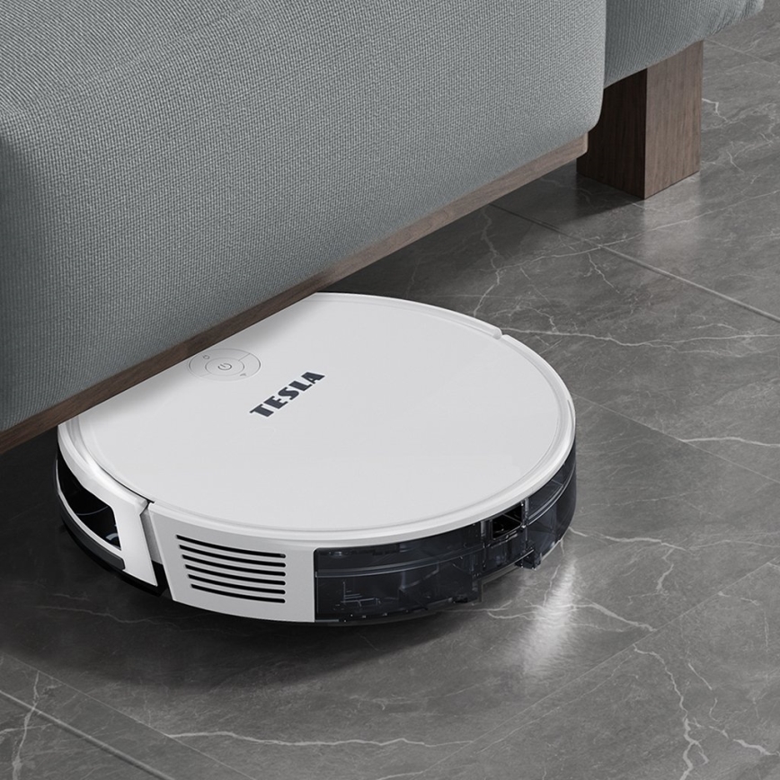 TESLA Electronics RoboStar - Smart robotic vacuum cleaner 2in1 2600 mAh Wi-Fi white + remote control