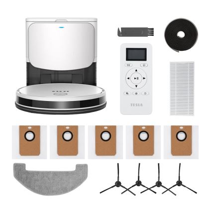 TESLA Electronics RoboStar - Smart robotic vacuum cleaner 2in1 2600 mAh Wi-Fi white + remote control