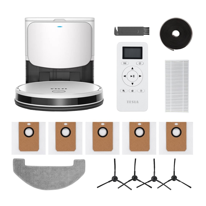 TESLA Electronics RoboStar - Smart robotic vacuum cleaner 2in1 2600 mAh Wi-Fi white + remote control