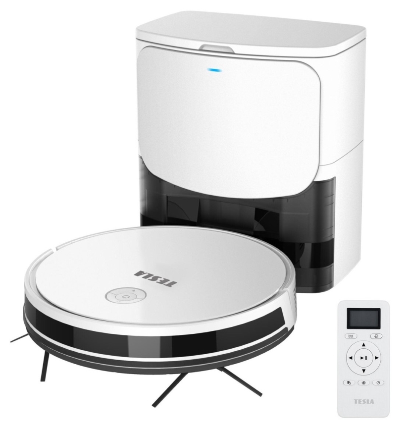 TESLA Electronics RoboStar - Smart robotic vacuum cleaner 2in1 2600 mAh Wi-Fi white + remote control