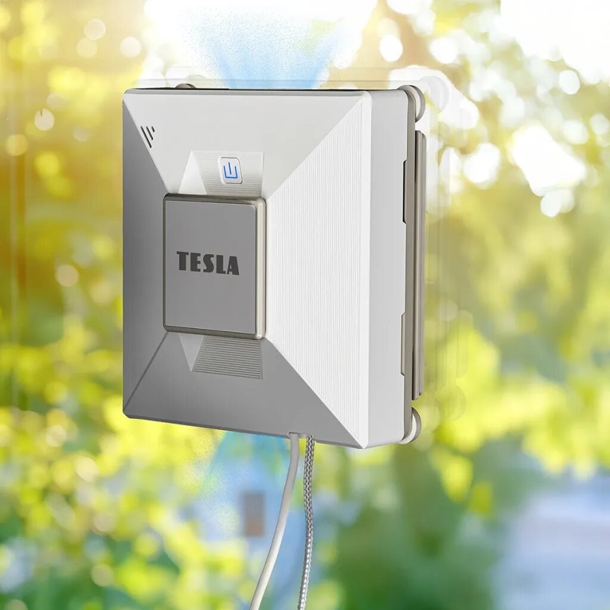 TESLA Electronics RoboStar - Smart window cleaner with water sprayer 72W/230V/650 mAh Wi-Fi + remote control