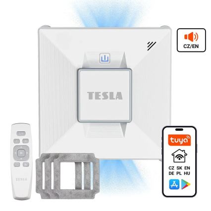 TESLA Electronics RoboStar - Smart window cleaner with water sprayer 72W/230V/650 mAh Wi-Fi + remote control