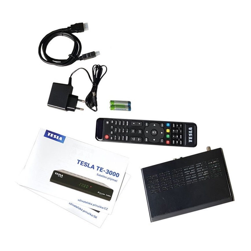 TESLA Electronics - Satellite receiver 2xAAA + remote control