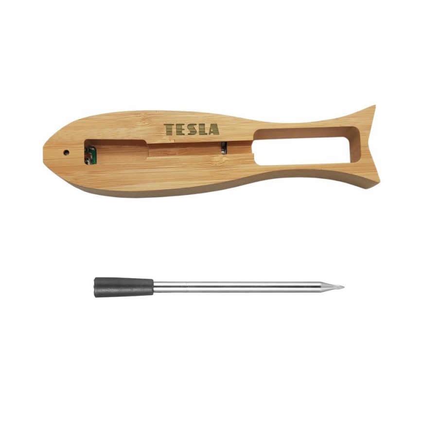 TESLA Electronics - Smart meat thermometer with a charging stand 0-300 °C 5V IP67
