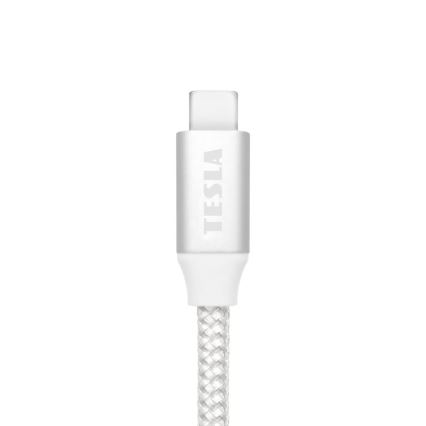 TESLA Electronics - USB cable USB-C 3.2 connector Power Delivery 1m 100W white