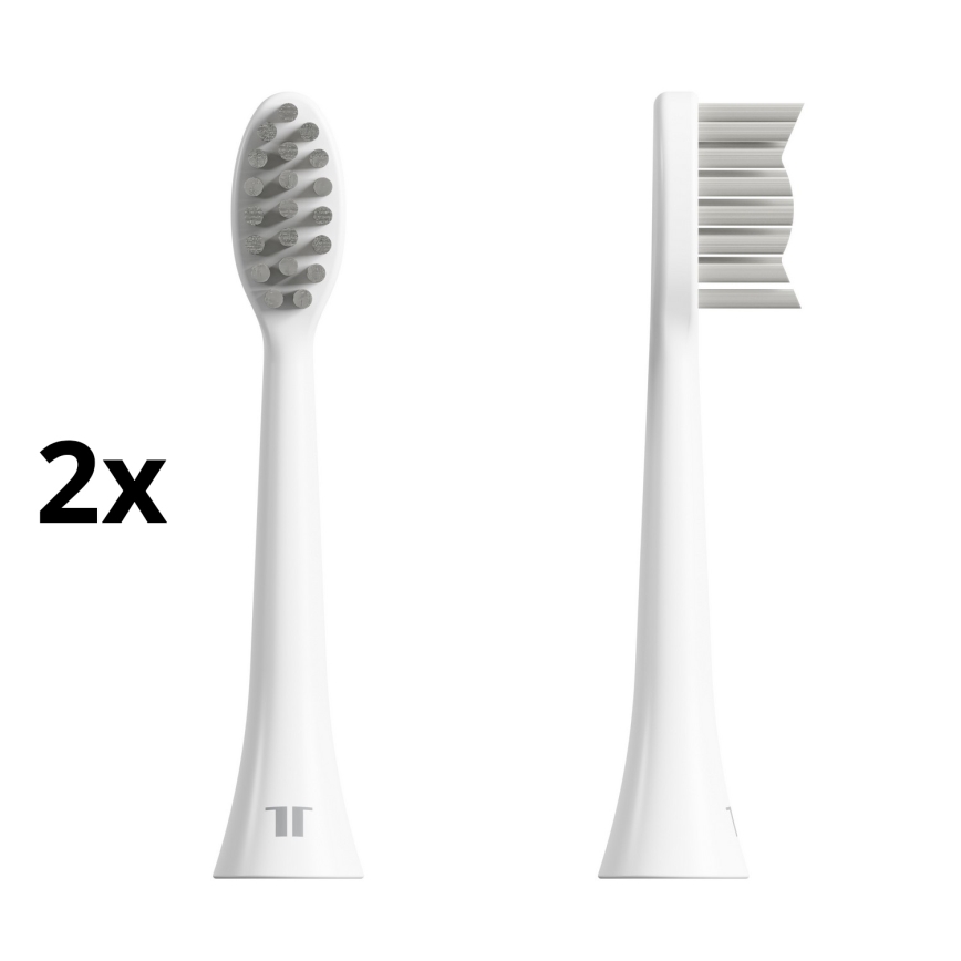 TESLA Smart - SET 2x Replacement head for sonic toothbrush TS200 white